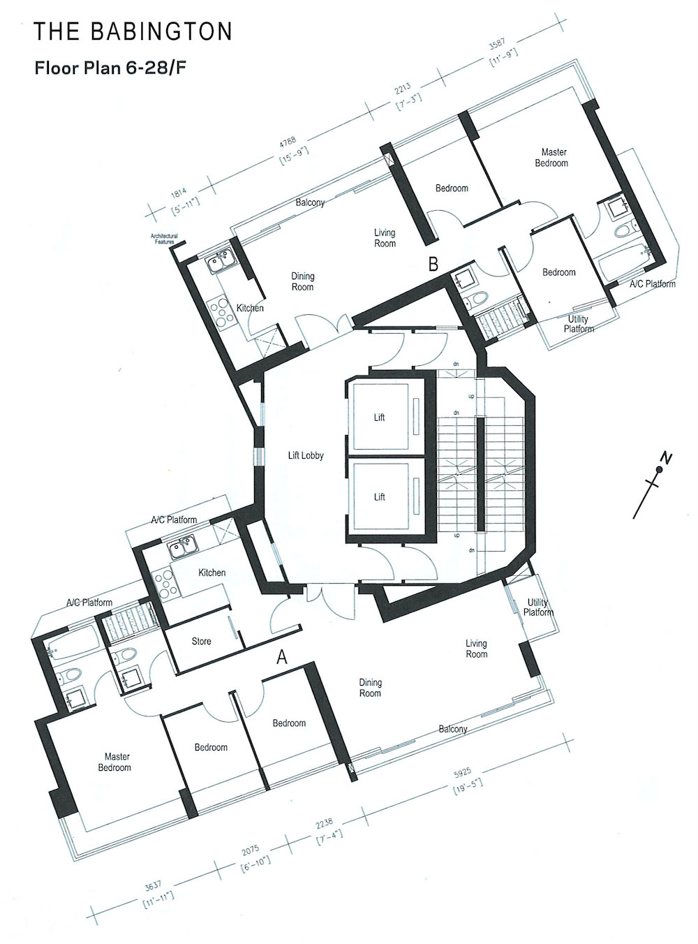 The-Babington-floor-plan-6D Babington Path-巴丙頓道 6D號-西摩道3號-estate-building-image-mid-levels-west-district-西半山區-hong-kong-properties-for-rent-for-sale-jade-land-properties-real-estate-agent-翡翠島