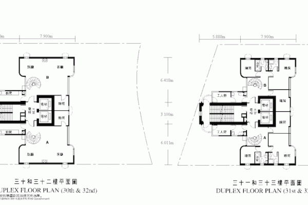 Village-Garden-floor-plan-30-33-duplex-floor-17-Village-Road-慧莉苑-山村道 17號-estate-building-image-happy-valley-district-跑馬地區-hong-kong-properties-for-rent-for-sale-jade-land-properties-real-estate-agent-翡翠島