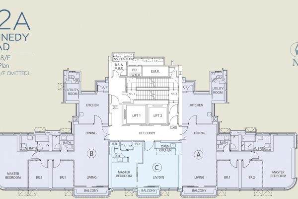 22A Kennedy Road Floor Plan 10:F to 18:F